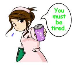 Kawaii tsundere nurse sticker #5730446