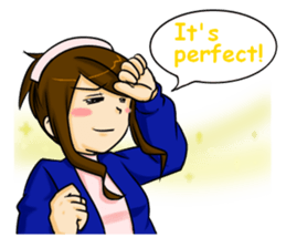 Kawaii tsundere nurse sticker #5730448