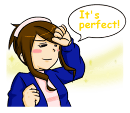 Kawaii tsundere nurse sticker #5730448