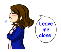 Kawaii tsundere nurse sticker #5730456