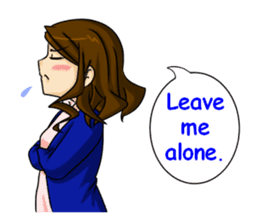 Kawaii tsundere nurse sticker #5730456