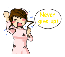 Kawaii tsundere nurse sticker #5730457