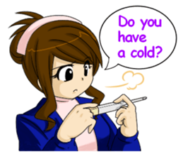 Kawaii tsundere nurse sticker #5730461