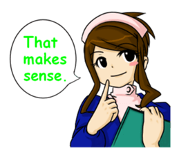 Kawaii tsundere nurse sticker #5730466