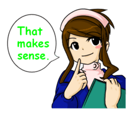 Kawaii tsundere nurse sticker #5730466
