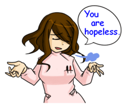 Kawaii tsundere nurse sticker #5730467