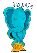 Wonder blue elephant sticker #5730927