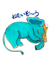 Wonder blue elephant sticker #5730931