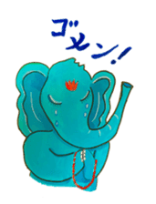 Wonder blue elephant sticker #5730938