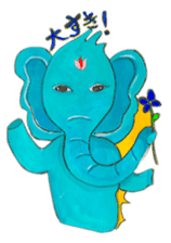Wonder blue elephant sticker #5730939