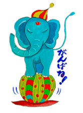 Wonder blue elephant sticker #5730940