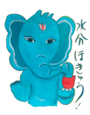 Wonder blue elephant sticker #5730942