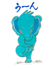 Wonder blue elephant sticker #5730948