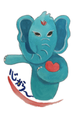 Wonder blue elephant sticker #5730962