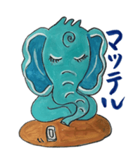 Wonder blue elephant sticker #5730963