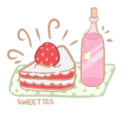 Cute red girl with Wolf story tale sticker #5731010