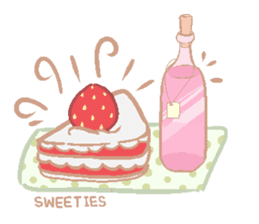 Cute red girl with Wolf story tale sticker #5731010