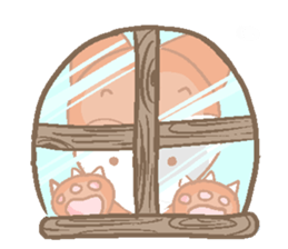 Cute red girl with Wolf story tale sticker #5731026