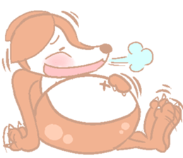 Cute red girl with Wolf story tale sticker #5731027