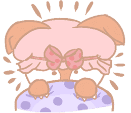 Cute red girl with Wolf story tale sticker #5731030