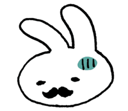 Beard rabbits sticker #5731263