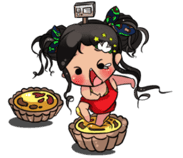 Backpacker Girl sticker #5731290