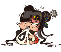 Backpacker Girl sticker #5731291