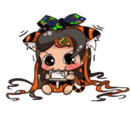 Backpacker Girl sticker #5731293