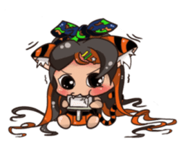 Backpacker Girl sticker #5731293