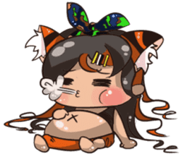 Backpacker Girl sticker #5731294