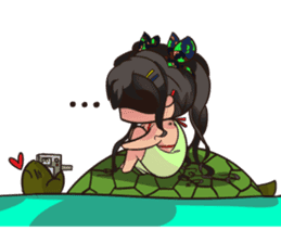 Backpacker Girl sticker #5731301