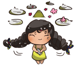 Backpacker Girl sticker #5731302