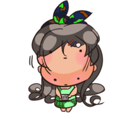 Backpacker Girl sticker #5731306