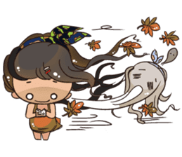 Backpacker Girl sticker #5731313