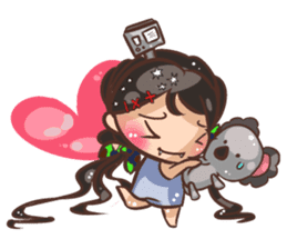 Backpacker Girl sticker #5731316