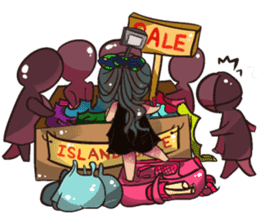 Backpacker Girl sticker #5731318