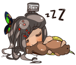 Backpacker Girl sticker #5731321