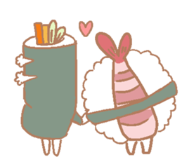 wasabi and meshi friends sticker #5731946