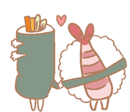 wasabi and meshi friends sticker #5731946