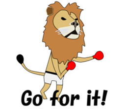 A cute lion. sticker #5732124