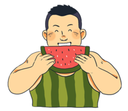 Watermelon-san sticker #5732405