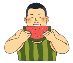 Watermelon-san sticker #5732405
