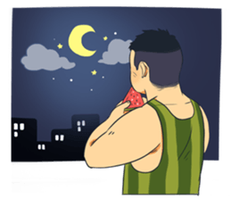 Watermelon-san sticker #5732440