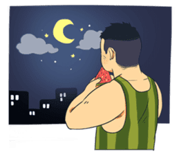 Watermelon-san sticker #5732440