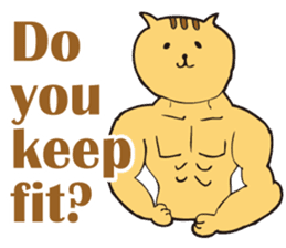 Cat high school students. sticker #5732451