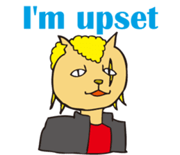 Cat high school students. sticker #5732478