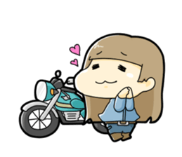 Girl's Rider sticker #5733805