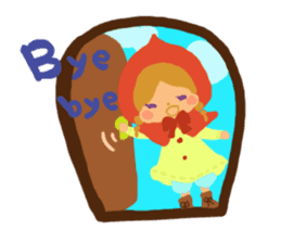 Fairy tales girl sticker #5734227