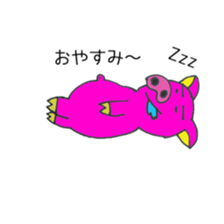 strange animai sticker #5734390