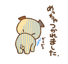 Pooh the pug 4 sticker #5734680